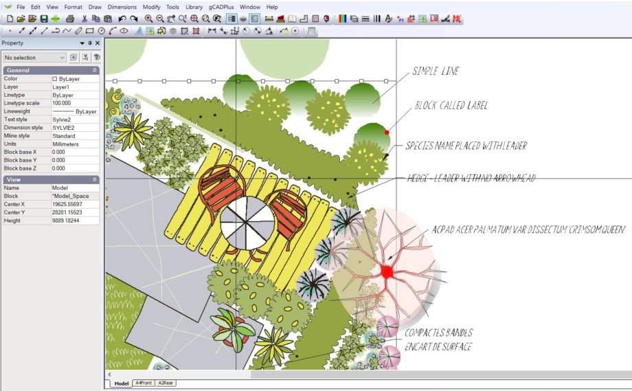 How to label plant symbols – gCADPlus