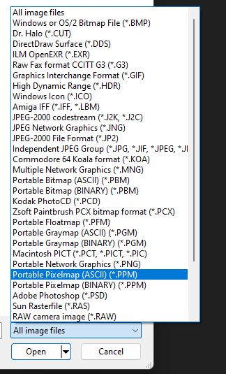 Image file types